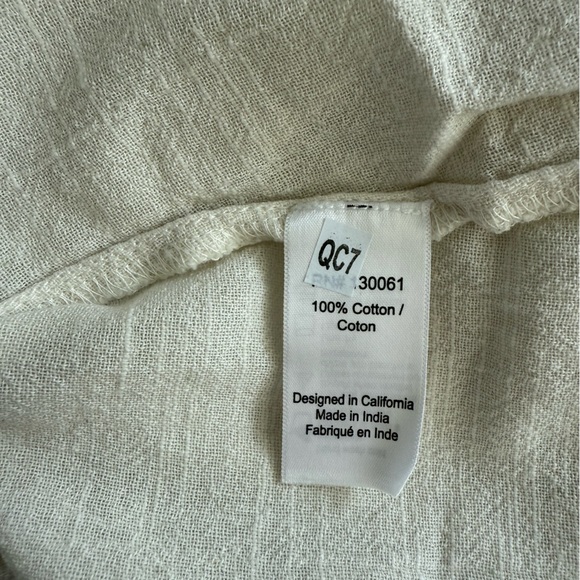 L*Space Ocean Eyes Tunic Cream NWT Size M - Picture 11 of 12